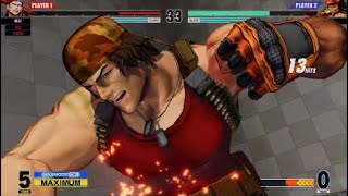 KOF15　ラルフ　馬乗りバルカンコンボ　圧がやばいラルフ