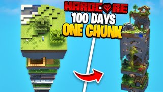 I Survived 100 Days on One Chunk in Minecraft