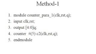 parameterized module
