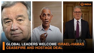 Global leaders welcome Israel-Hamas ceasefire and hostage deal \u0026 updates | DD India News Hour