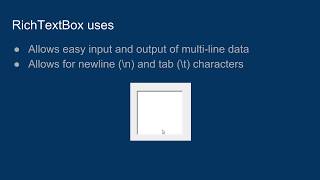 C# Windows Form Controls: RichTextBox