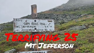 I hiked the TERRIFYING Caps Ridge trail up Mt Jefferson | NH48 | T25 | Backcountry Barista