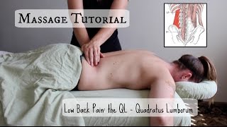 Massage Tutorial: THE QL - Low Back Pain