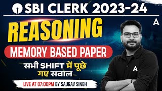 SBI Clerk Reasoning Analysis 2023 | SBI Clerk Reasoning 5th Jan Memory Based Paper by Saurav Singh