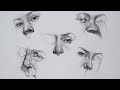 Nose Anatomy and Eye Drawing Techniques from My Old Art School Notebook