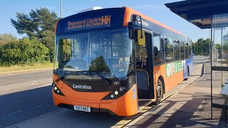 (PART ROUTE) Centrebus Leicester ADL Enviro 200 MMC (539) On The HH To Hamilton