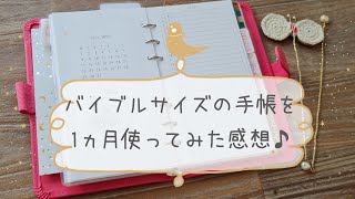 暇つぶし日記 vol.18 | バイブルサイズの手帳を1ヵ月使ってみた感想♪（音声あり）