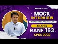 GPSC Mock Interview | Parimal Patel | Rank - 163 | AC - STax | GPSC 2022 | WebSankul