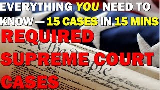 Required Supreme Court Cases Review AP GoPo