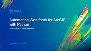 Automating Workforce for ArcGIS with Python