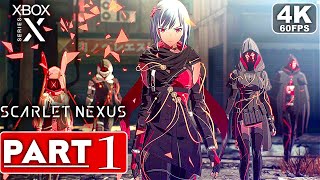 SCARLET NEXUS Gameplay Walkthrough Part 1 FULL DEMO [4K 60FPS XBOX SERIES X] - No Commentary