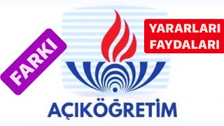 AÇIKÖĞRETİM FAKÜLTELERİNİN FARKI ve FAYDALARI📌