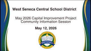Capital Improvement Project Overview, May 12, 2026