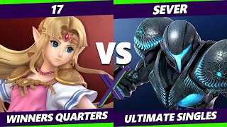 S@X 418 Winners Quarters - 17 (Zelda) Vs. SeVeR (Dark Samus) Smash Ultimate - SSBU