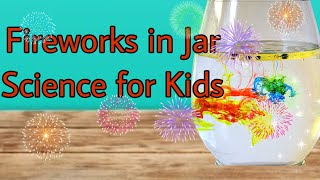 Fireworks in a Jar| Oil and Water Experiment| Easy experiments
