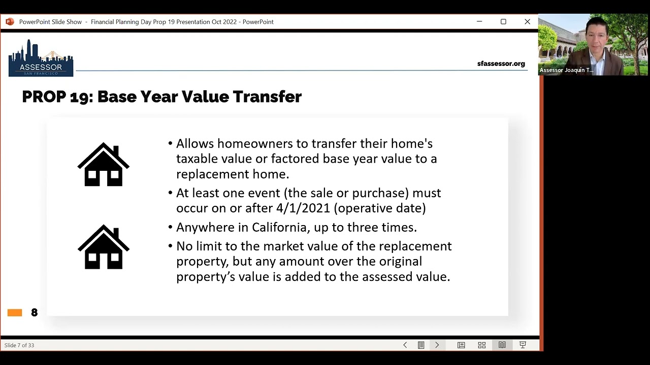 SF Financial Planning Day 2022 - Prop 19: Property Tax Changes - YouTube