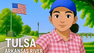 Exploring Tulsa by Trail – Bridges, River Views & Hidden Beauty 🛴📸 #ArkansasRiver