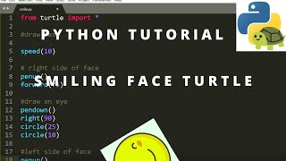 Python Turtle Graphics Tutorial - Smile face