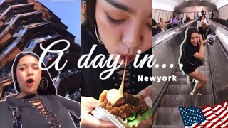 NewYork🇺🇸| A day in NewYork🗽พาไปกินBurger  Shake Shack เจ้าดัง \u0026 ถ่ายรูปเล่นที่ Hudson Yard| Ep.7