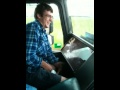 taking a piss in a moving truck