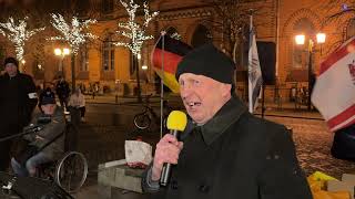 Greifswald - Jens - Eröffnung der Kundgebung 24-02-2025