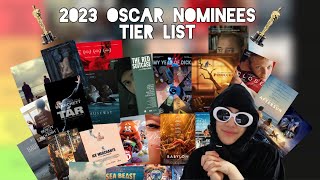 2023 OSCAR NOMINEES TIER LIST (53/54 nominees ranked)