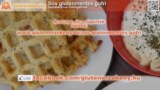 Gluténmentes sós gofri recept