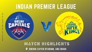 IPL 2020 - DC v/s CSK Highlights - Match 7 of 56 | Delhi Capitals won by 44 runs