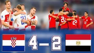 ملخص وأهداف مباراة | مصر 2- 4 كرواتيا | في نهائي بطولة عاصمة مصر