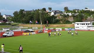 FK Jerv - Sogndal 1-1 strafferedning av Dyngeland fra Wichmann 28. juli 2019