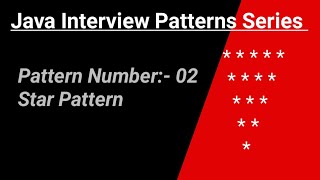 Star Pattern - 2 Program (Logic) in Java