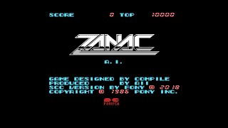 Zanac A.I (TFH SCC Version) · ザナック. MSX. Pony Canyon / Compile 1986. Full Playthrough