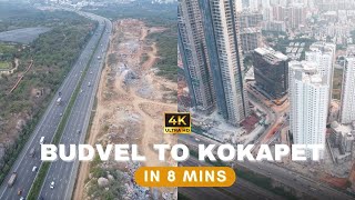 Budvel to Kokapet : Driving from Prestige Spring Fields to SAS Crown in Kokapet in 8 Mins || Budvel