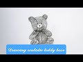 Realistic teddy bear drawing || Teddy bear pencil sketch || Creative corner by NM