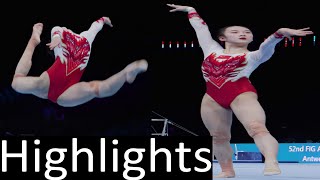 Zhou Yaqin China Highlights Floor FX Podium Training 2023 World Championships An