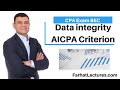 Data Integrity AICPA Criterion. CPA Exam BAR