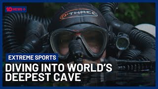 Diver Completes Deepest Recreational Cave Dive Using Hydrogen In History In New Zealand | 10 News+