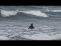 サーフィン　女性と男性　海ノ中道玄界灘２０１６