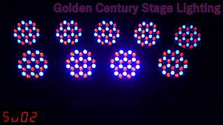 PL023A 36*0.5W RGB LED Flat Par Light Golden Century Stage Lighting