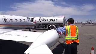 Eagleview LLD Display - Refueling at Meridian Aero, Teterboro, NJ, USA