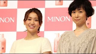 大島優子、監督の”優子推し”告白に「よっしゃー」　「ミノン」新CM発表会(2)