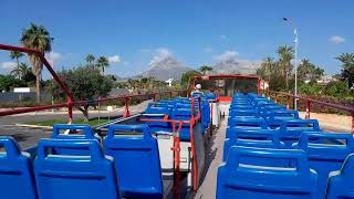 Benidorm to Altea, open top bus, September 2024