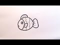 cute rainbow fish drawing painting and coloring for kids u0026 toddlers_ kids drawing 1