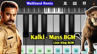 Kalki Mass BGM | Lion King BGM | Mobile Piano Cover On Walkband