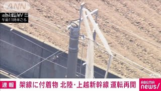 北陸新幹線と上越新幹線が運転再開　架線にビニール引っ掛かり 一時運転見合わせ(2024年5月18日)