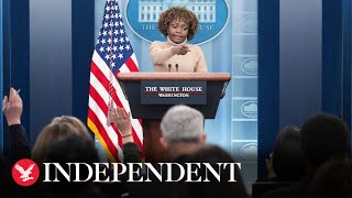 Watch again: Karine Jean-Pierre holds White House press briefing as Trump faces indictment charges