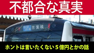 京葉線と不都合な真実～快速撤回費用は5億円 #どんこめ