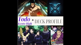 Union Arena TCG - Aoi Todo Deck Profile - Personal Deck - Jujutsu Kyoto High