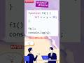 JavaScript Interview: let vs. Implicit Global (Scope Explained)