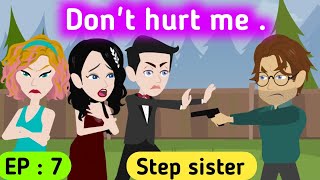 Step sister part 7 | English story | Learn English | English animation | Sunshin